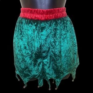 Velvety Max Deco Christmas Elf Jingle Shorts Size Medium
